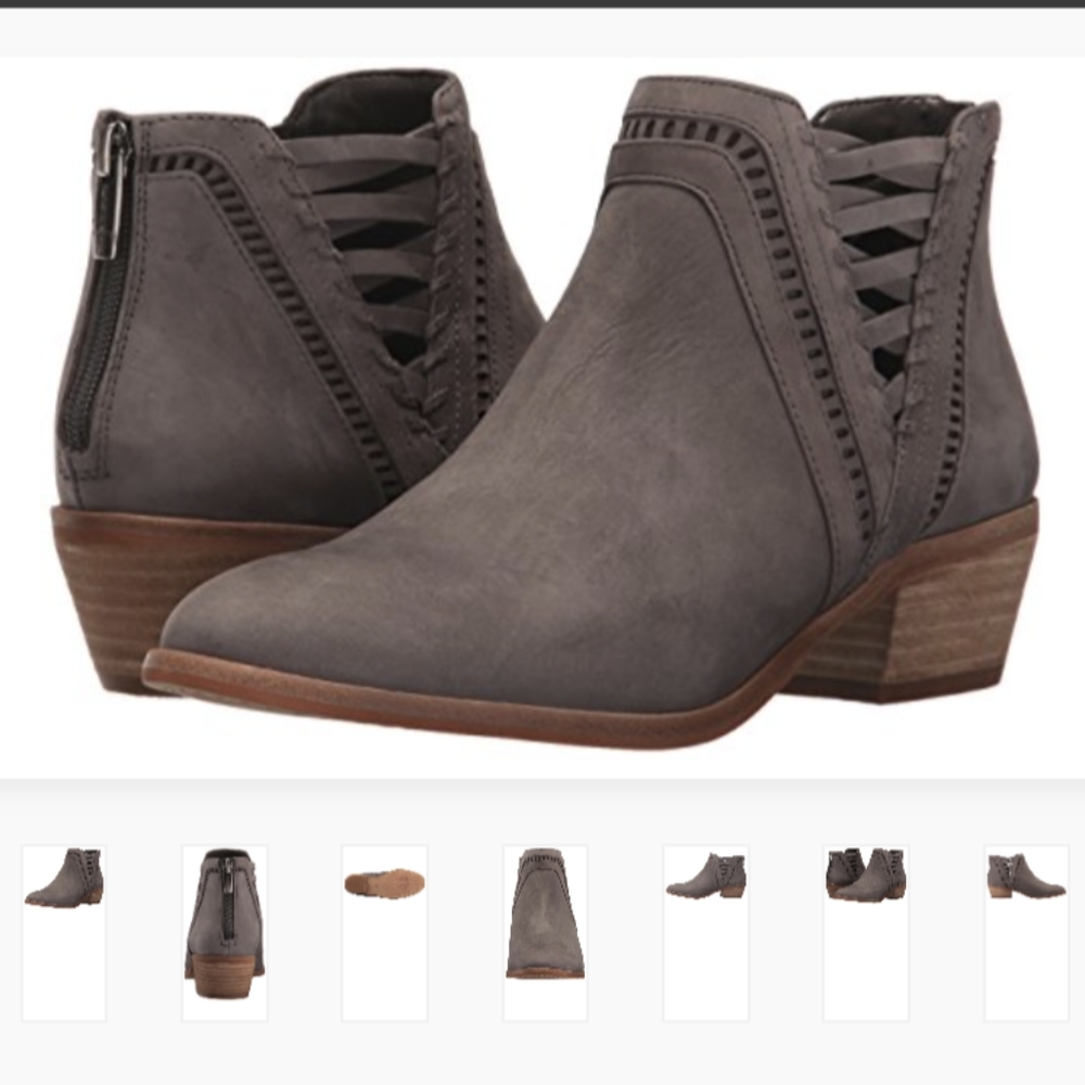 Vince Camuto, 7.5, Women's Pimmy Ankle Boot, Stone Grey, lightly worn